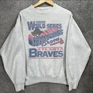 Atlanta Baseball Sweatshirt, Vintage Braves Baseball Sweatshirt, Baseball Lover